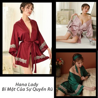 Áo choàng ngủ lụa nữ mặc nhà siêu sang cao cấp VN283