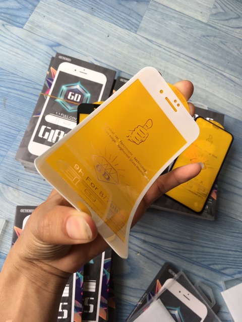 Kính cường lực full màn lp phủ nano siêu mượt rất dễ dán 6/6s/7/8/7plus/8plus
