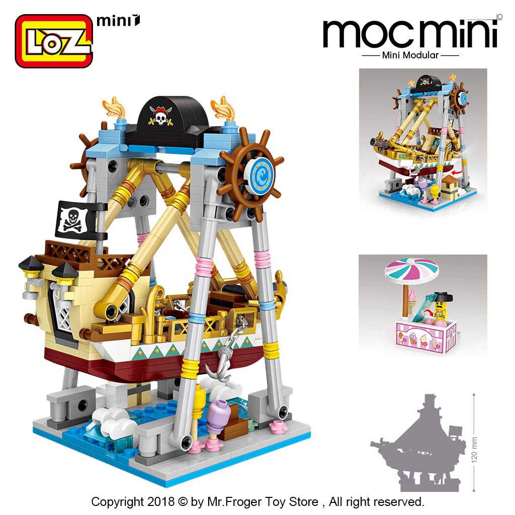 Loz Bộ Đồ Chơi Lắp Ráp Mô Hình Máy Bay mini 1717-1732 Dành Cho Bé
