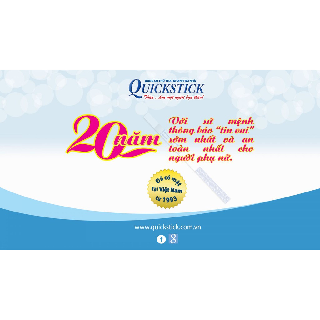 Bút thử thai QuickStick Midstream cho kết quả nhanh chính xác