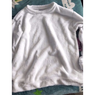 Áo sweater lông mịn trơn unisex [hàng order]