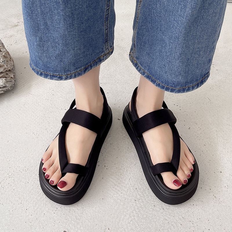 Giày Sandal Đế Dày Thời Trang Mùa Hè Phong Cách Retro