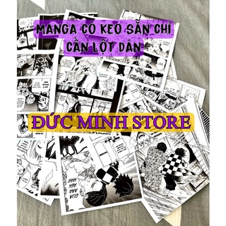 MANGA dán tường có keo sẵn, One Piece, Tokyo Revengers, Jujutsu Kaisen, Kimetsu no Yaiba, decor góc học tập làm việc