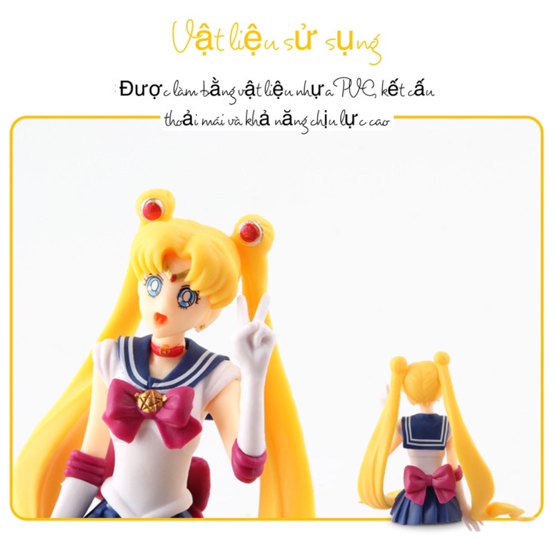 Trang trí ô tô hình thuỷ thủ mặt trăng