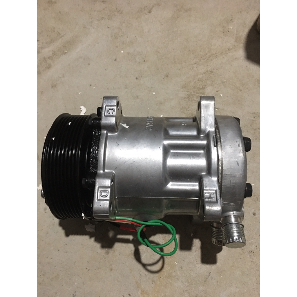 Lốc điều hoà MX802B máy xúc đầu kéo 7H15 Van đít bản Pk 24v
