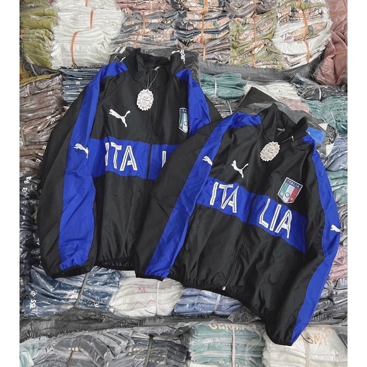 Áo khoác dù cặp hai lớp cổ trụ