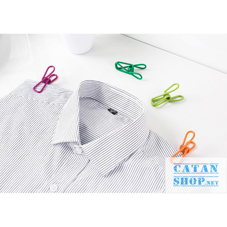 -Kẹp Giữ Quần Áo, Tất, Sách Vở Nhiều Màu Đa Năng Thép Không Gỉ Chất Lượng Cao GD369-KepColor
