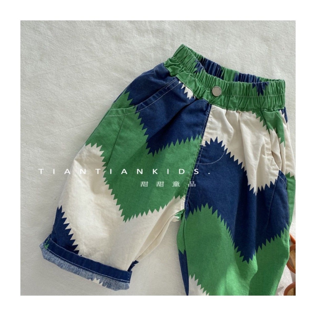Quần Short Cotton Mỏng Thoáng Khí Phong Cách Nhật Hàn Thời Trang Mùa Hè Hàng Mới 2022 Dành Cho Bé Trai Gái
