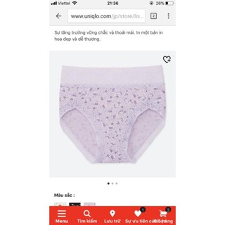 Quần Chíp ren cạp cao Uniqlo Nhật ( giao mầu ngẫu nhiên )