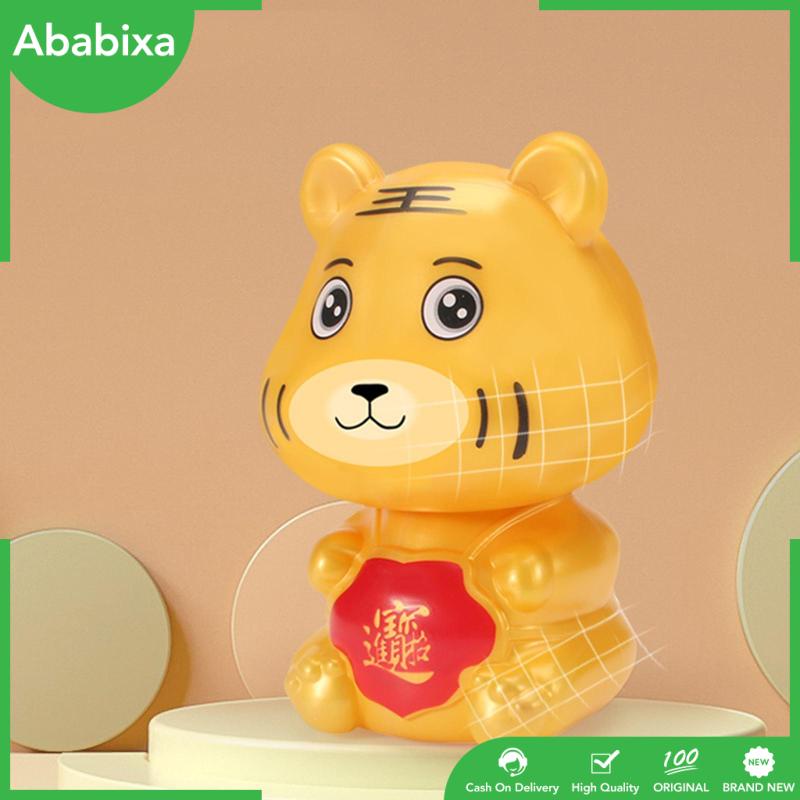 [Ababixa] Ống Heo Tiết Kiệm Tiền Xu Hình Hổ Bằng Nhựa Để Bàn Giường Ngủ