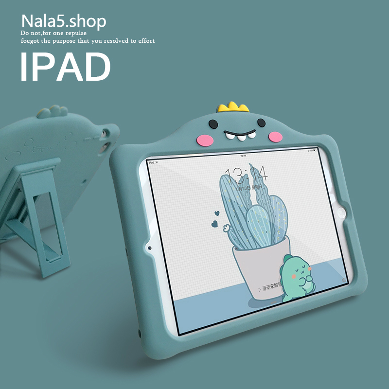 Cover For iPad 9.7 2018 2017 10.2 7th Pro 9.7 Air 1 2 3 Cartoon Barking Dinosaur Style Case Ipad mini 1 2 3 4 5 Silicon Soft Cover