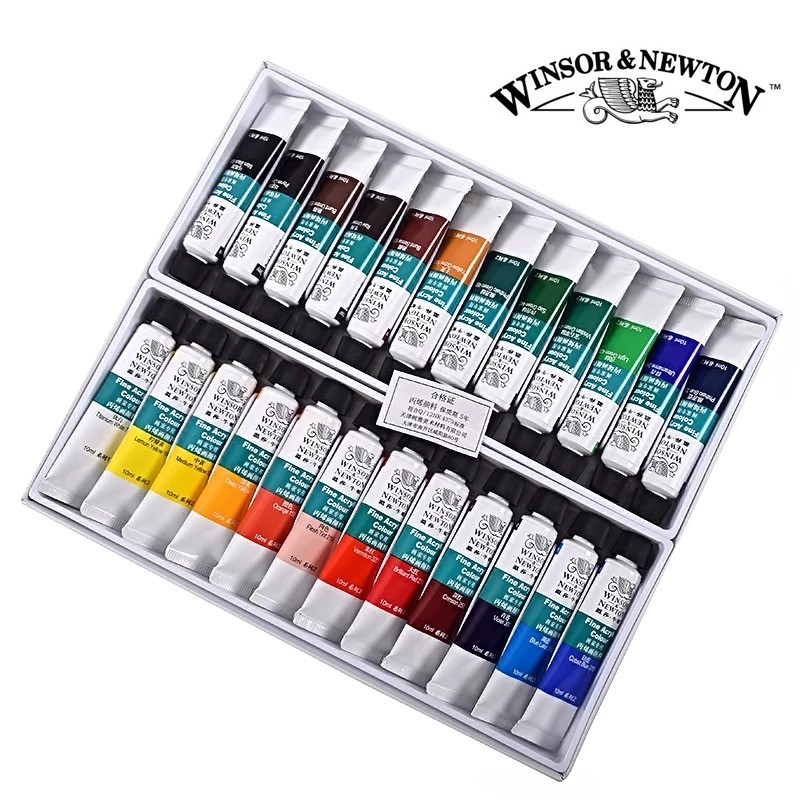 Màu Acrylic Winsor n Newton tuýp 24 màu x 10ml