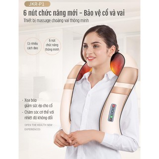 Nhập khẩu Đức! Máy massage vai gáy điện 6 nút chức năng - The Royal's