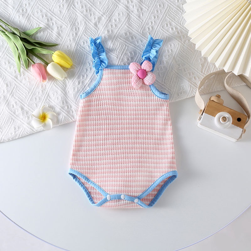 Bộ Áo Liền Quần Hai Dây Mùa Hè 2289 Cho Bé Gái
