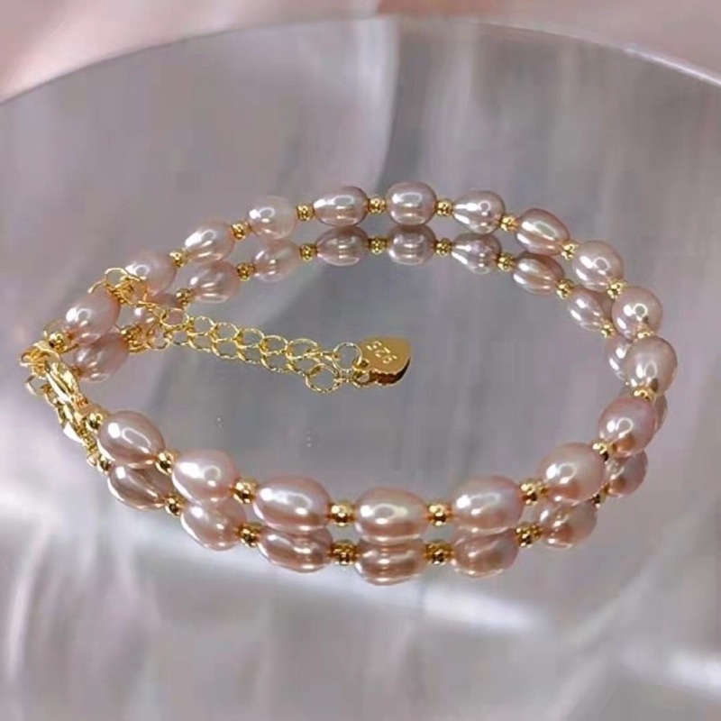 Vòng tay hạt ngọc trai nhân tạo 7-8ly đủ màu