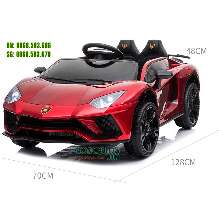 Xe ô tô điện trẻ em LT998 ⚡TẶNG MIC⚡dáng Lamborghini sang chảnh cho bé 1-8 tuổi, có điều khiển và tự lái, đèn nhạc vui