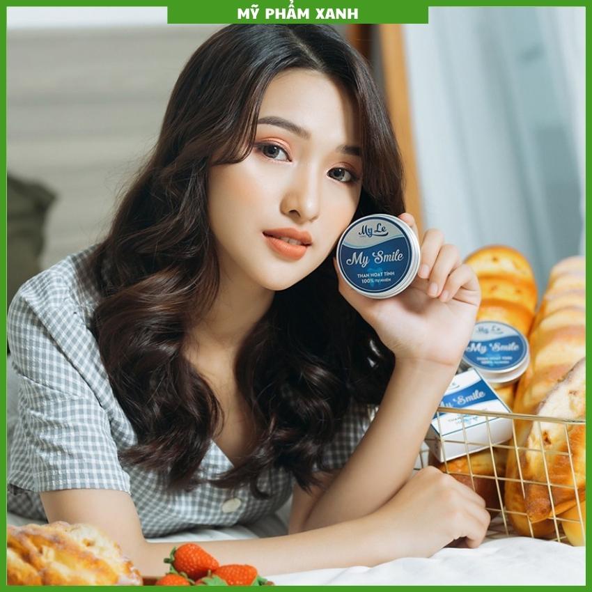 Bột trắng răng than hoạt tính My Smile 50gr bột đánh răng từ than tre hoạt tính làm trắng răng an toàn