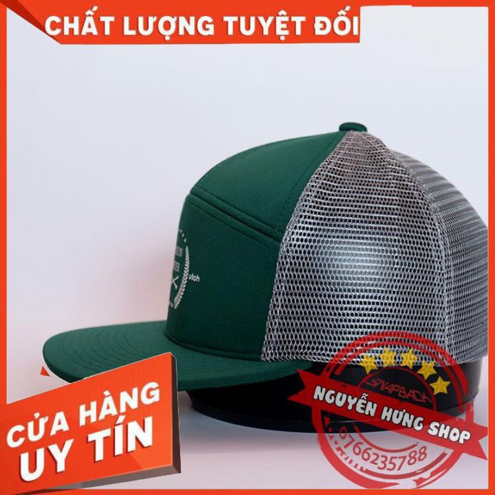 Mũ Nón Snapback Lưới Spider Xanh Rêu Siêu Chất