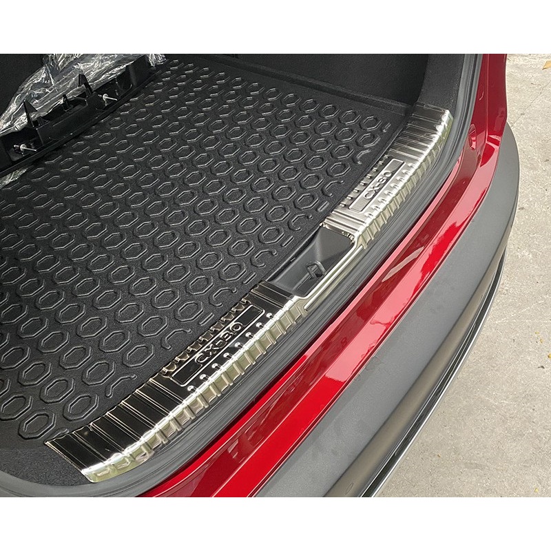 Ốp chống trầy cốp trong, ngoài xe Mazda CX-30, CX30 2021- 2022, 2023-2024 chất liệu Inox cao cấp