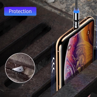 Dây Cáp Sạc 540o Micro Usb Type C Có Nam Châm Dành Cho Samsung Iphone
