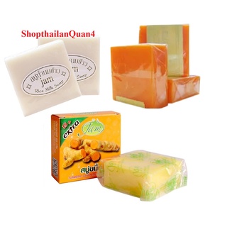Xà phòng Jam nghệ/ gạo/ cam olong Thái Lan hsd 4/2026
