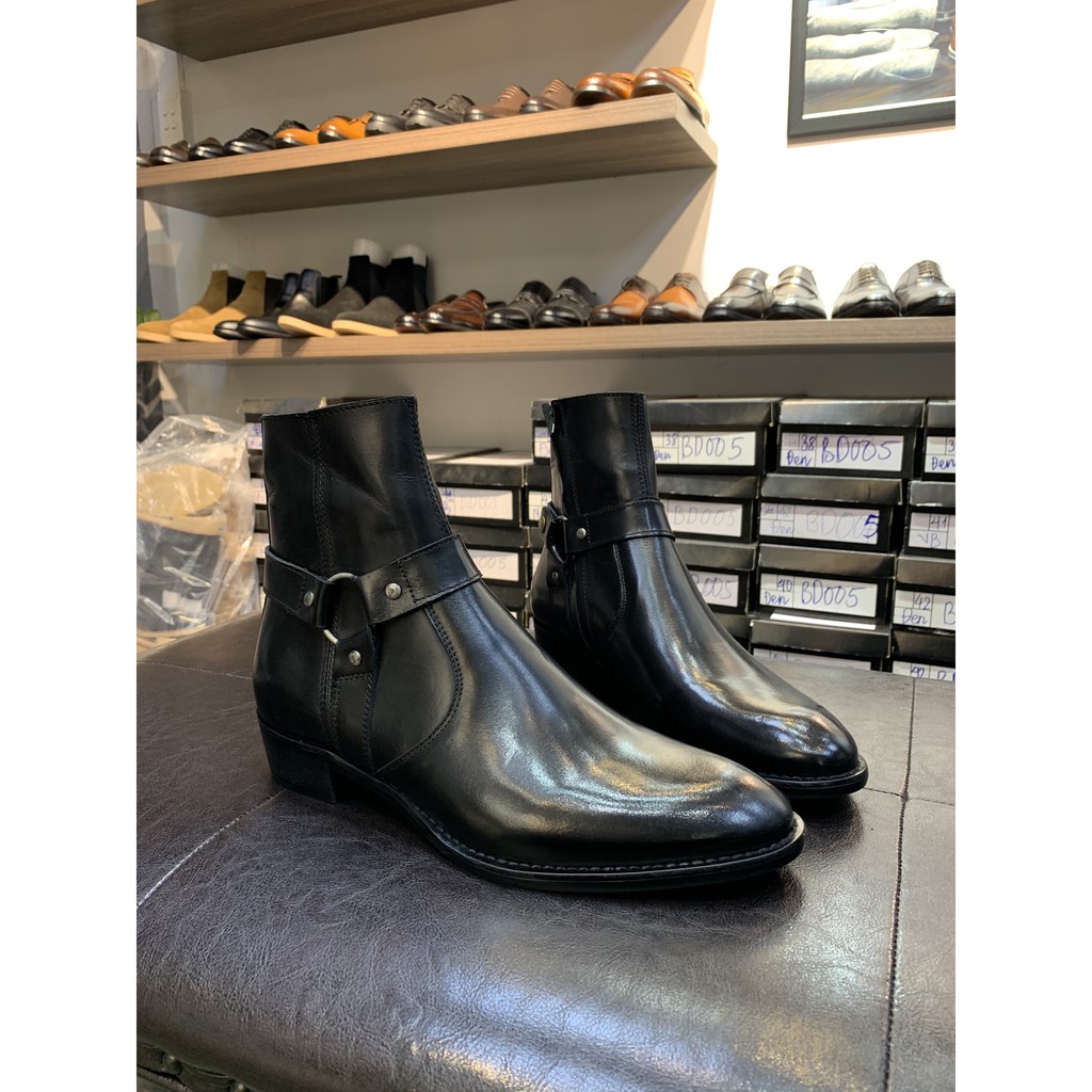 Giày nam Harness Boots Da Bò Đế Phíp gỗ Cao Cấp BẢO HÀNH 12 THÁNG | BigBuy360 - bigbuy360.vn
