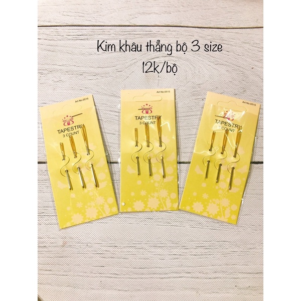 Vỉ kim khâu len ngắn