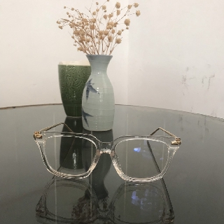 Gọng Kính Trong Suốt Gọng Cận Trắng Trong 55-01