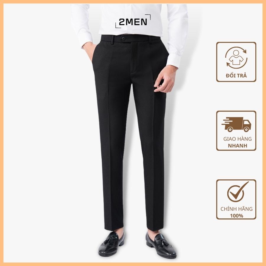 Quần Âu Nam Cao Cấp Vải Dày Dặn Co Giãn, Quần Tây Nam Hàn Quốc Công Sở Không Bai Xù - 2MEN