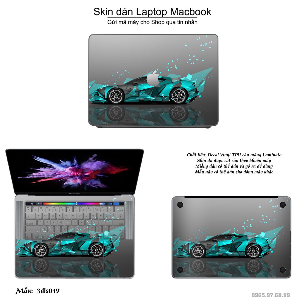 Skin dán Macbook mẫu 3D Image (đã cắt sẵn, inbox mã máy cho shop)