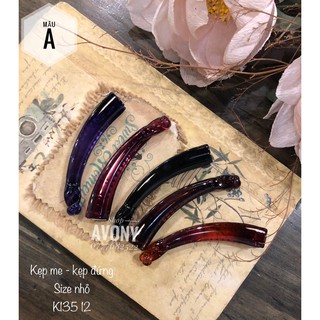 [size nhỏ] Kẹp tóc dạng đứng - Kẹp me màu trong, cặp tóc dọc
