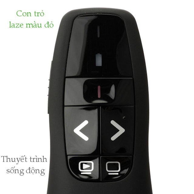 Bút trình chiếu logitech phím bấm nhạy hỗ trợ giảng dạy, thuyết trình, luận văn,...