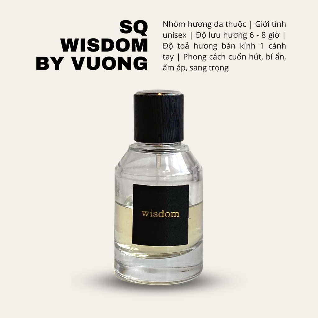 Nước hoa Vuông SQ Wisdom hương thơm da thuộc và rêu sồi đầy cuốn hút dung tích 50ml