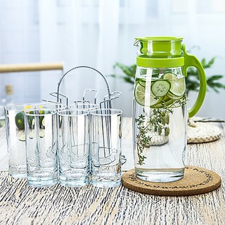 Bình nước thủy tinh quai nhựa in hoa divano ocean – 5v20558- h-1.6 lít