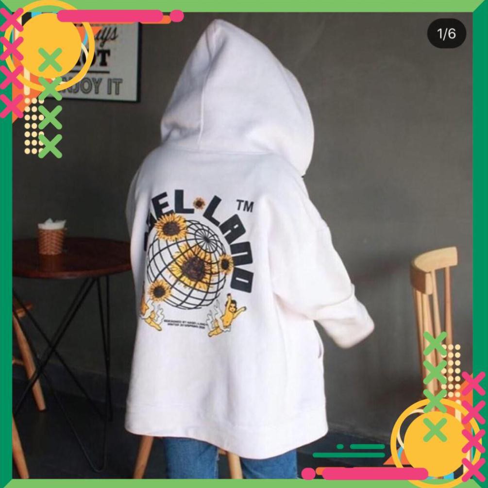 [Free Vận Chuyển] Áo Khoác Nỉ Ngoại Angel Land Bông Cúc Unisex Dáng Rộng Siêu Hot .AJ | BigBuy360 - bigbuy360.vn