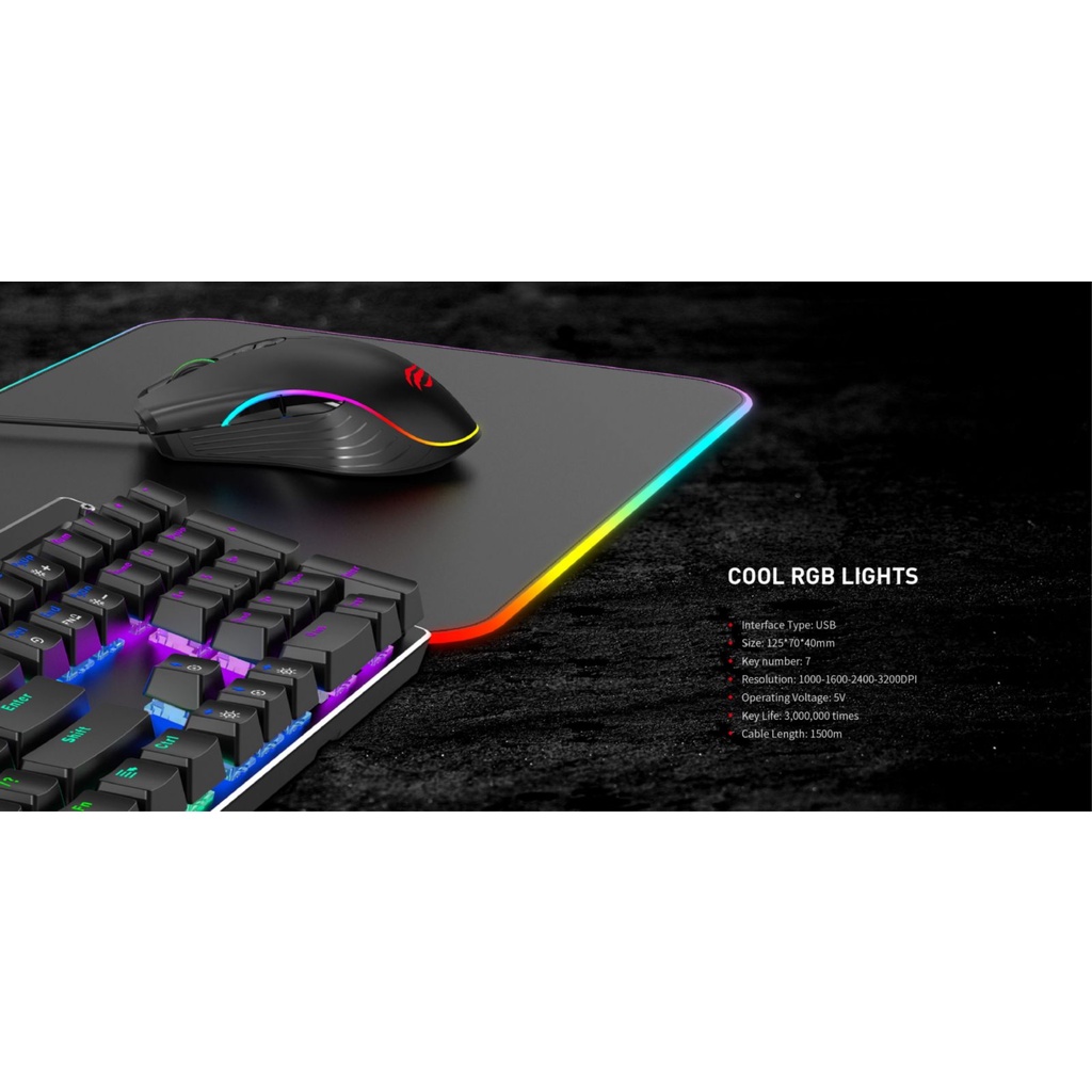 Chuột Gaming Havit MS1006 Đèn RGB - Chính Hãng Bảo Hành 1 Đổi 1 12 Tháng