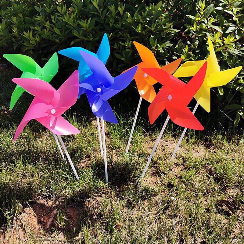 [GIÁ HUỶ DIỆT] 100 chong chóng nhựa 7 màu 20cm treo dây