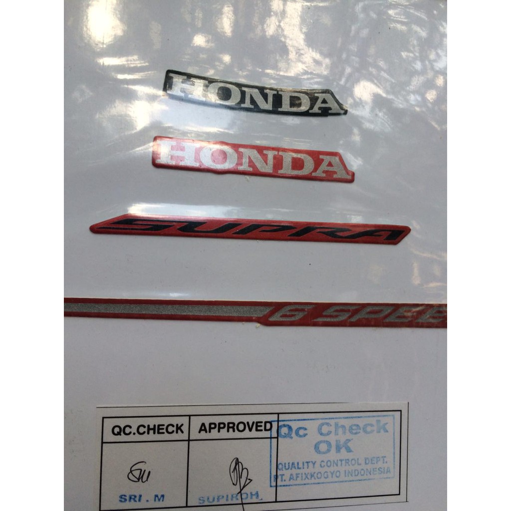 TEM GIẤY HONDA SUPRA GTR / WINNER CHÍNH HÃNG INDO