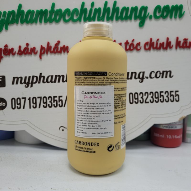 Bộ Dầu gội xả phục hồi LAMELAS-CARBONDEX, siêu mềm mượt - siêu lưu hương 500ml