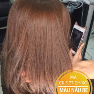 Thuốc nhuộm tóc màu Nâu be + kèm trợ nhuộm