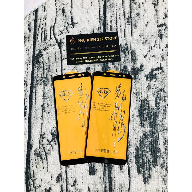 [Freeship toàn quốc từ 50k] KÍNH CƯỜNG LỰC 6D SS GALAXY A6 2018 KÍNH FULL MÀN 6D CAO CẤP