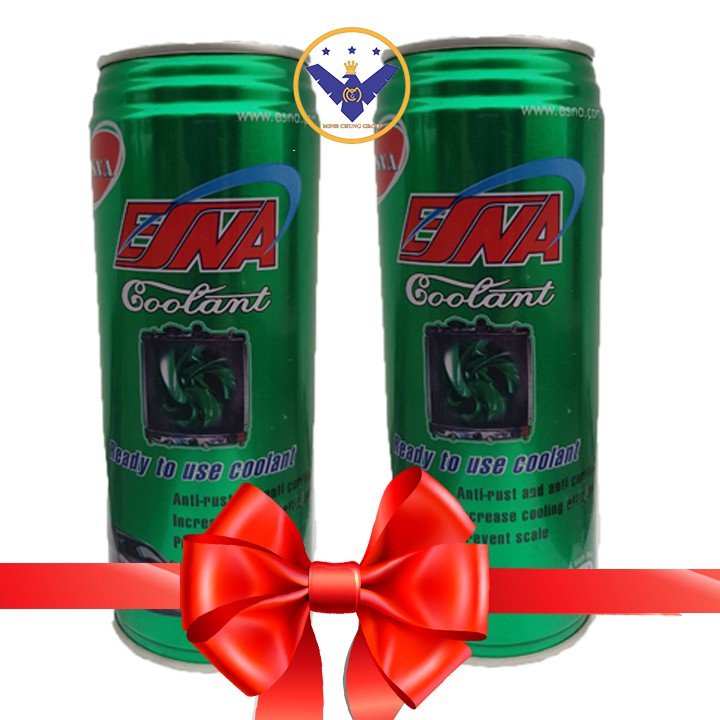 COMBO 2 lon Nước làm mát động cơ màu xanh Esna Coolant 500ml
