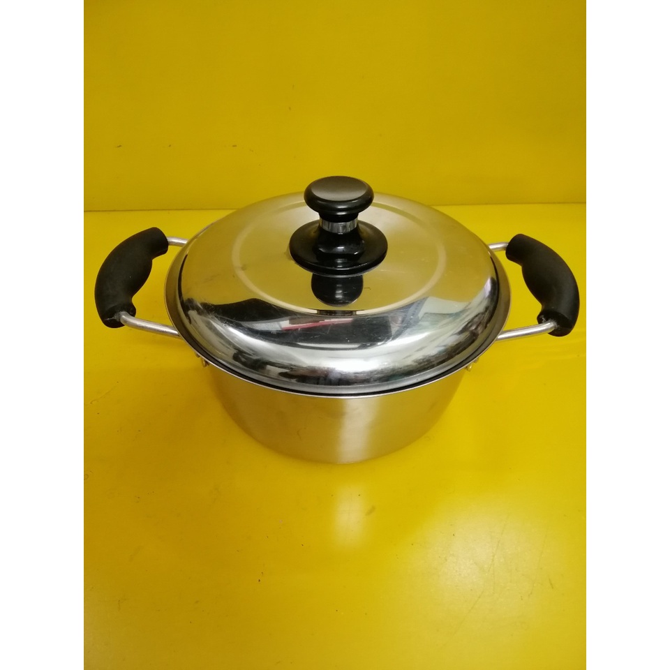 Nồi inox nội địa Nhật, size 22cm, cao 10cm (mã 788), Dùng được bếp từ
