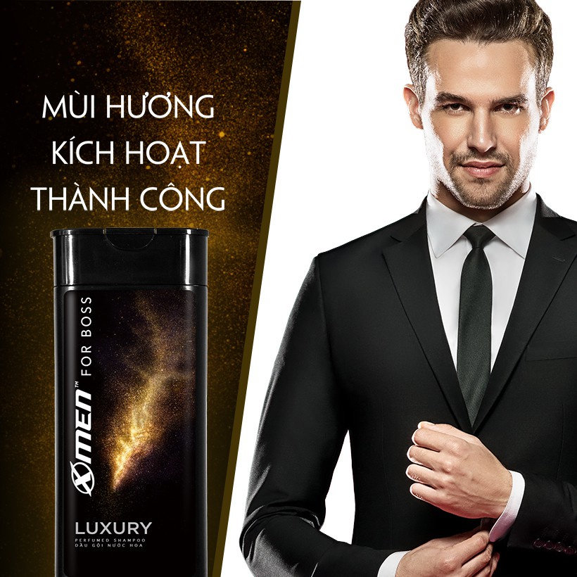 Nhập AFFINS20K [Giảm ngay 20K đơn từ 99K] Dầu gội nước hoa X-Men For Boss Luxury 180g- NPP AN NHIÊN