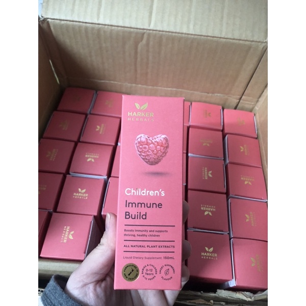 Siro Harker hồng Immune Build - tăng đề kháng + ăn ngon cho bé từ sơ sinh