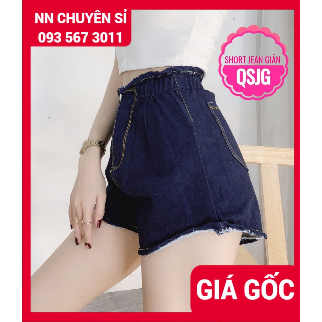 QUẦN SHORT JEAN CHẤT CO GIÃN ⚡ẢNH THẬT⚡ QUẦN JEAN ĐÙI NỮ SJG TP115