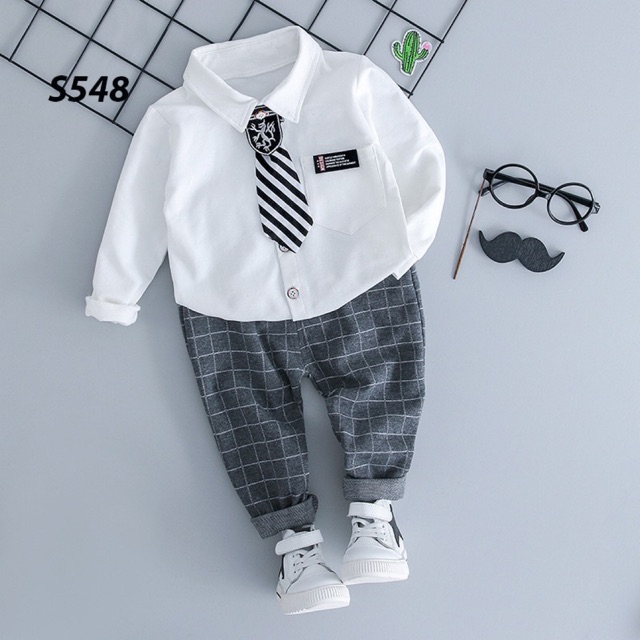 Set vest caro kèm cavat