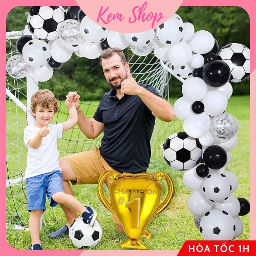 Bóng hình quả bóng đá trang trí sinh nhật cho bé trai, decor chụp ảnh - Kem Shop K147