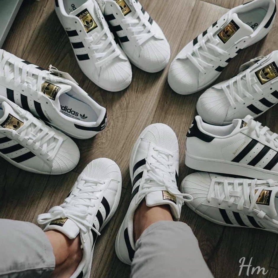 GIày superstar mũi sò màu trắng sọc đen, giày thể thao adidas nam nữ cao cấp sezi 36_43 | BigBuy360 - bigbuy360.vn