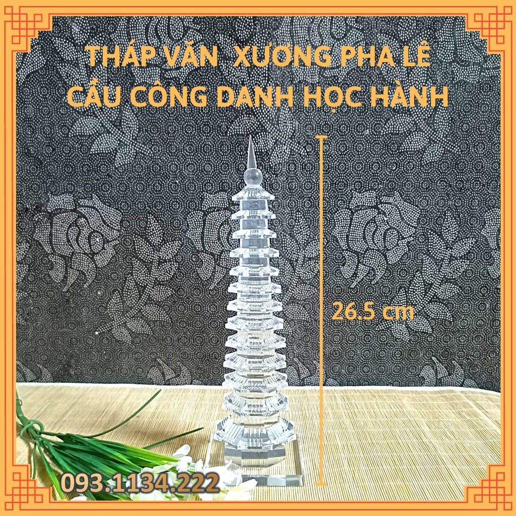 Tháp văn xương pha lê 7 tầng 9 tầng 11 tầng 13 tầng